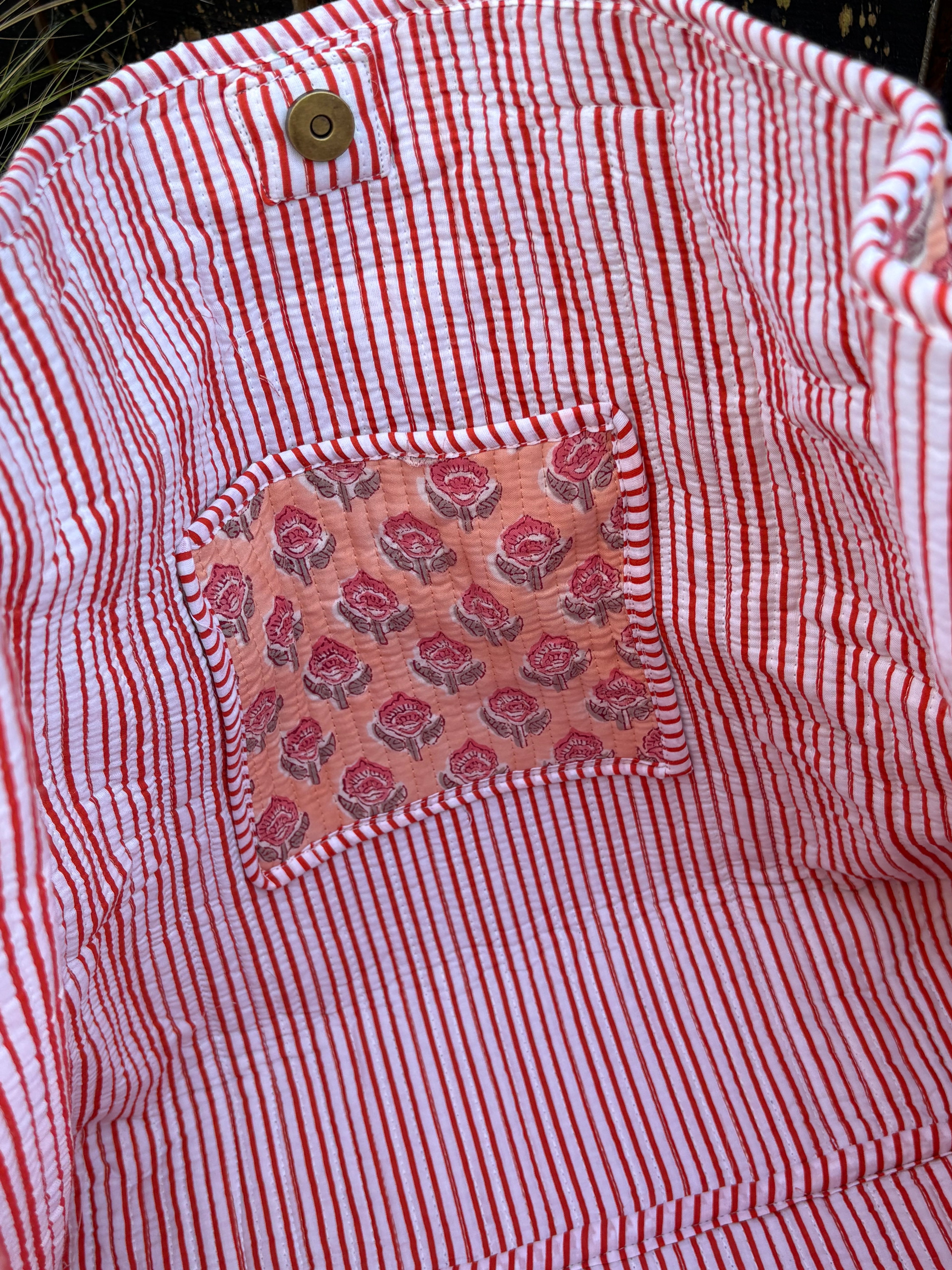 Large Tote Bag - Peach Blossom