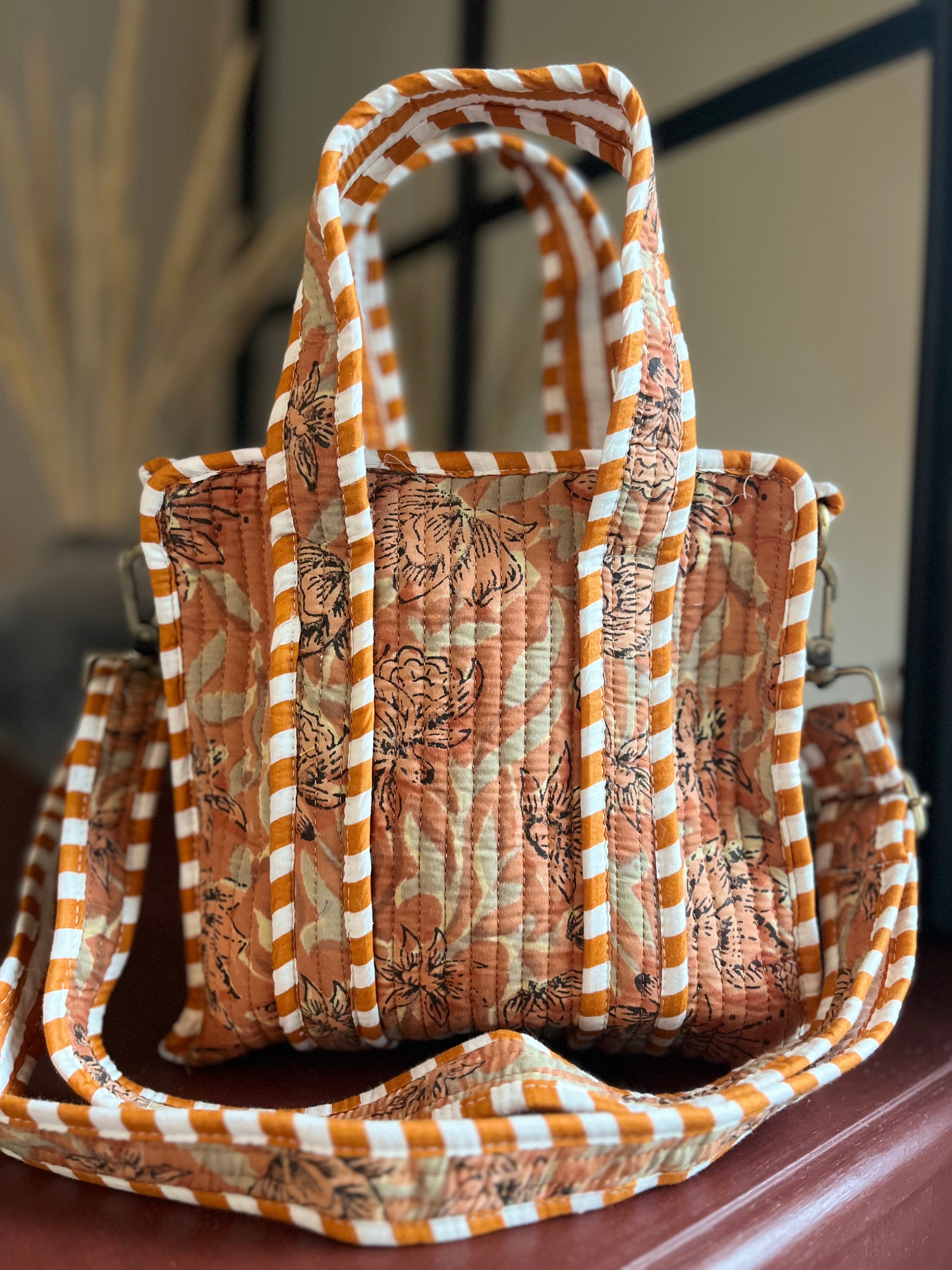Mini Tote Bag - Autumn Garden