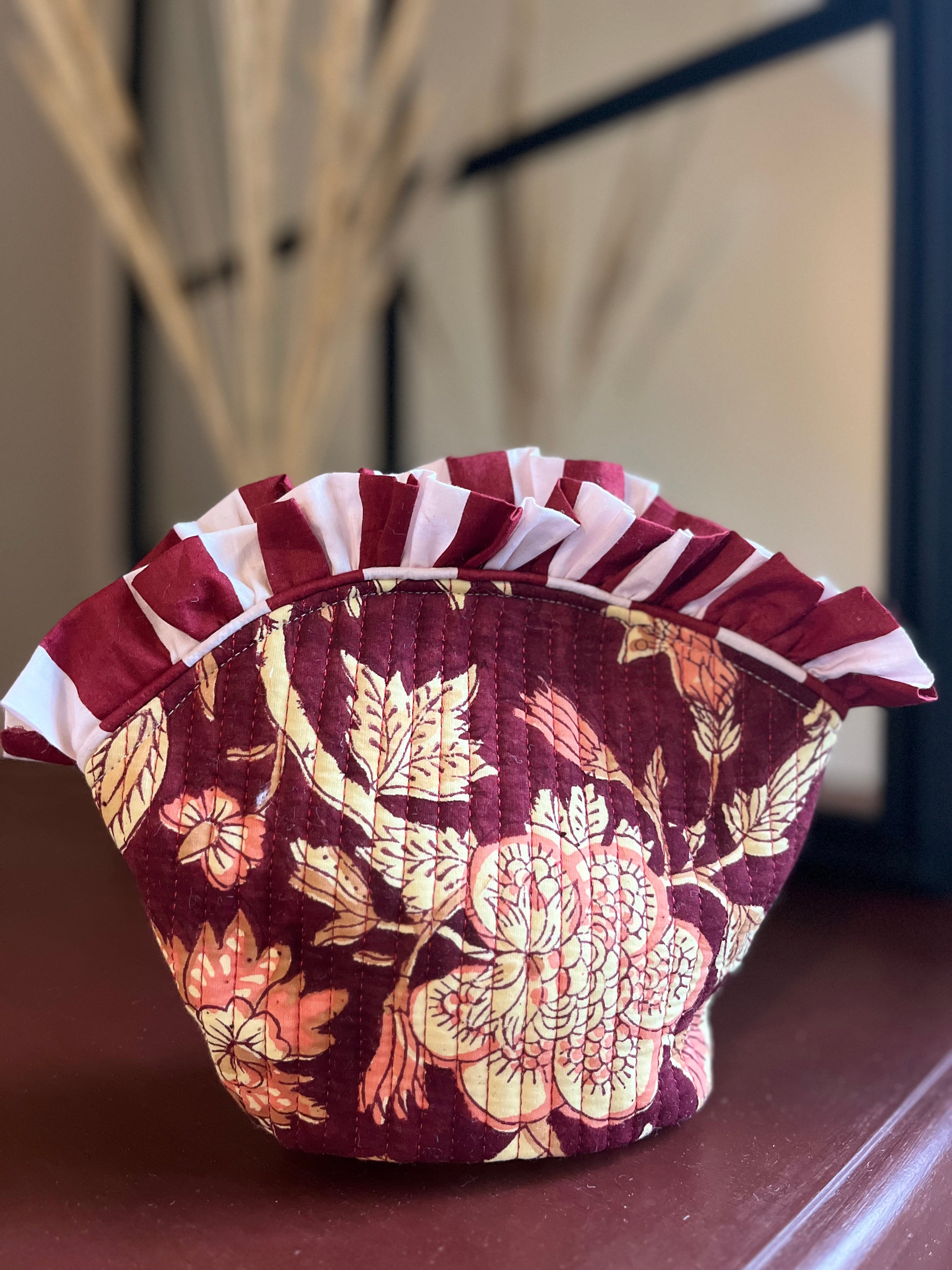 Frilly Makeup Bag - Vintage Juniper